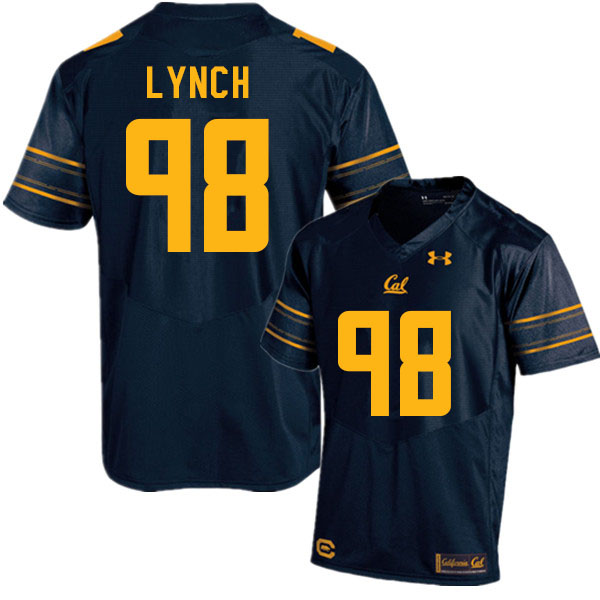 Men #98 Carter Lynch Cal Bears College Football Jerseys Sale-Navy